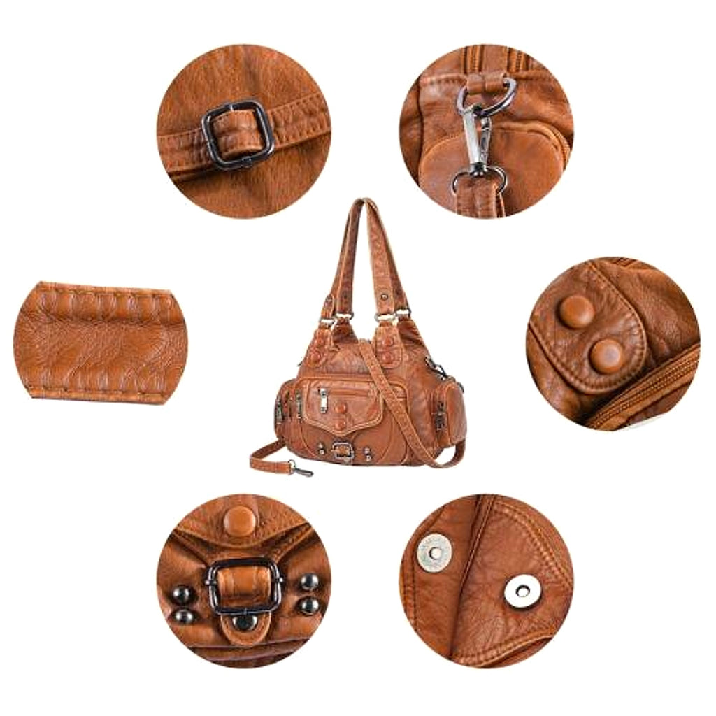 VALENZIA™ Vintage Leather Canvas Bag - enhanced image 13