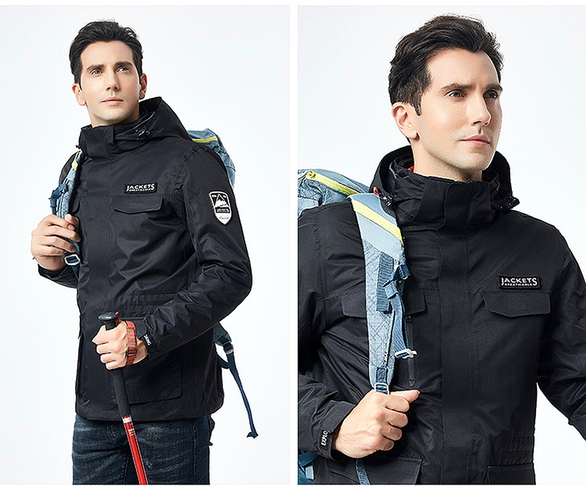 Winter Men Ski Jacket Waterproof Windproof Breathable Warm Softshell Long Sleeved Coat - enhanced image 13
