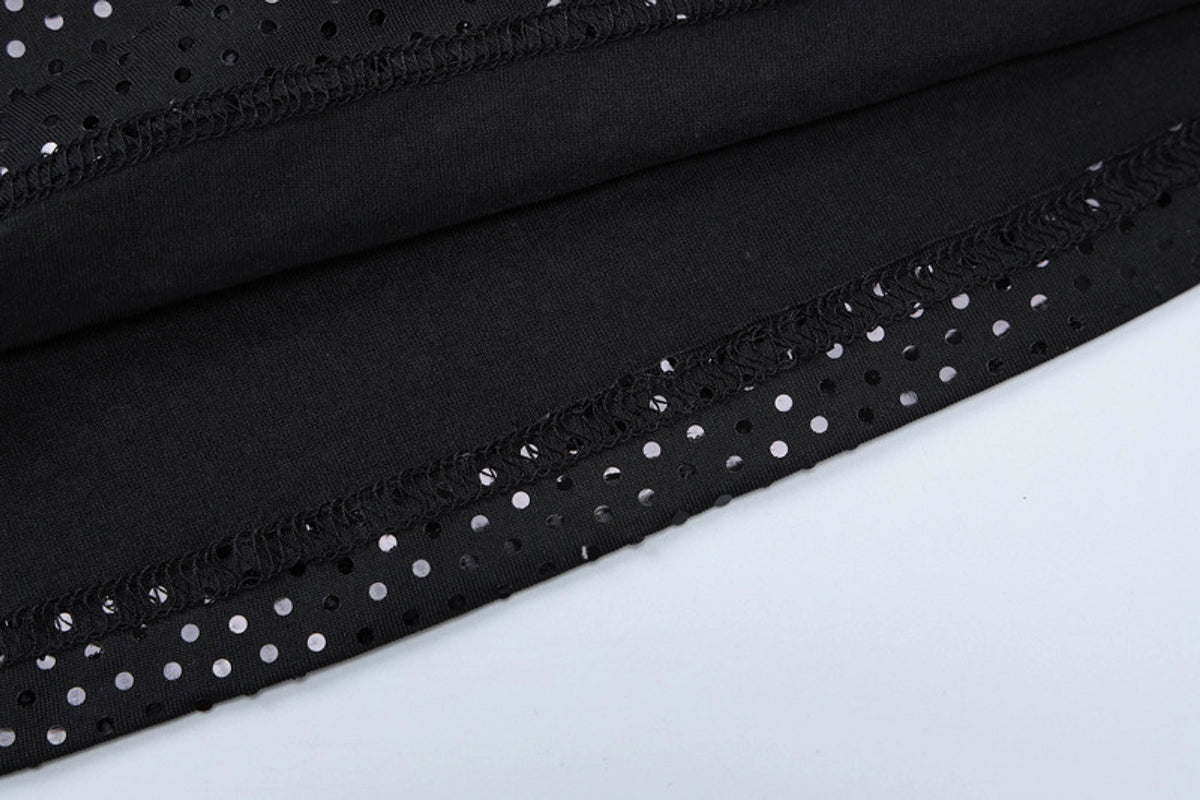 Women's Low-cut U-neck Sequin Hot Drilling Hip Spaghetti Straps Dress - enhanced image 13