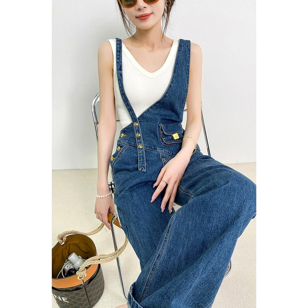 DenimCharm™ – Utility Strap Suspender Jeans - enhanced image 13