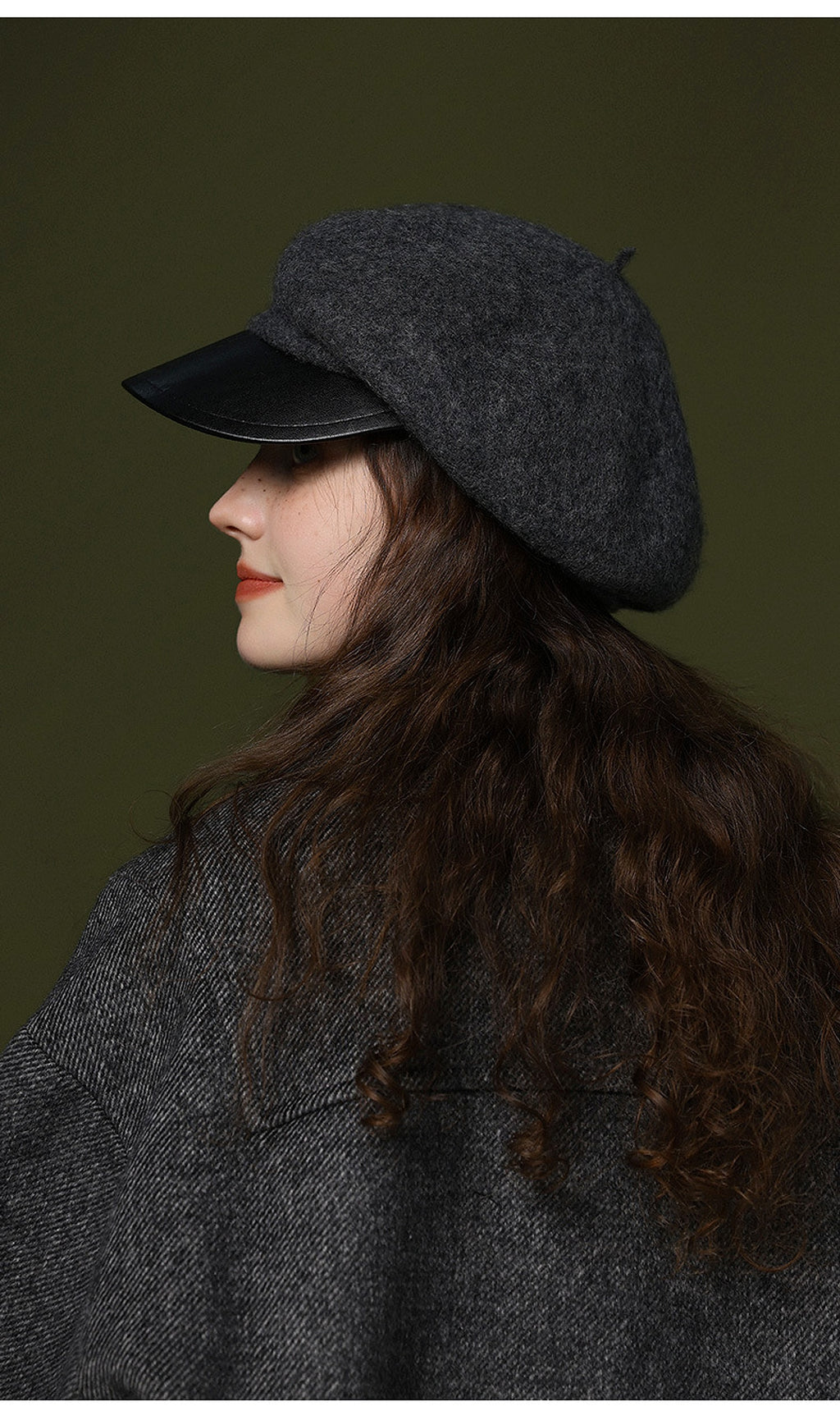 Wool Blended Women's Windproof And Warm Vintage Painter Hat Beret - enhanced image 13