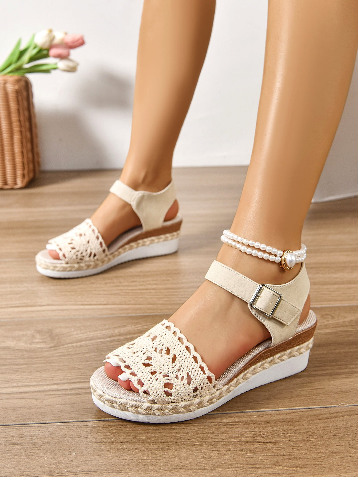 25 Edition – Boho Platform Buckle Wedge Sandals - enhanced image 14
