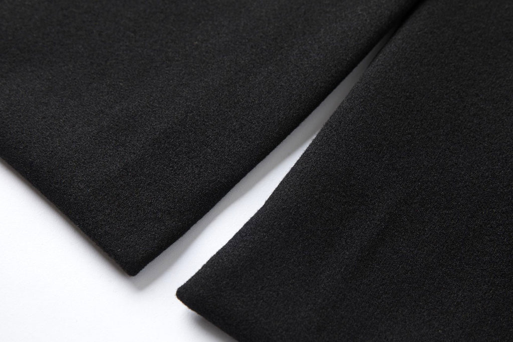 Fall Winter Men Double Breasted Mid-length Trench Coat - enhanced image 14