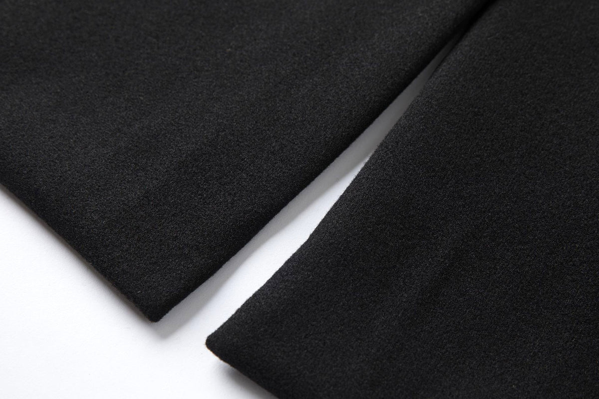 Fall Winter Men Double Breasted Mid-length Trench Coat - enhanced image 14
