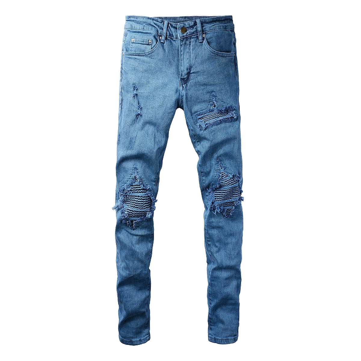 UrbanRift™ – Distressed Mid-Waist Street Jeans - enhanced image 14