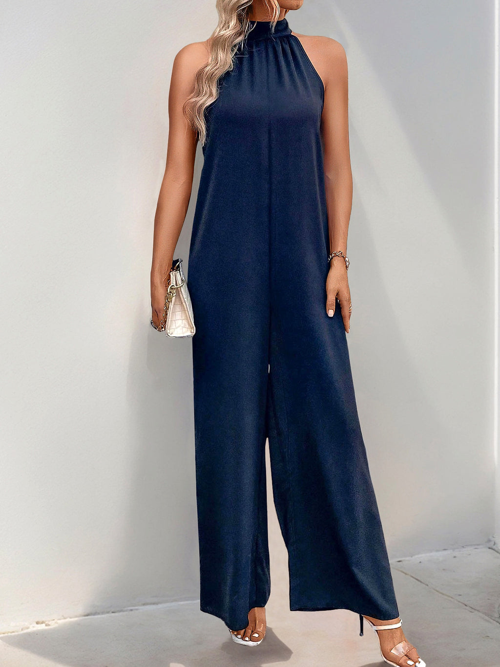 Fashion Jumpsuit Halter Straight Onesie - enhanced image 14
