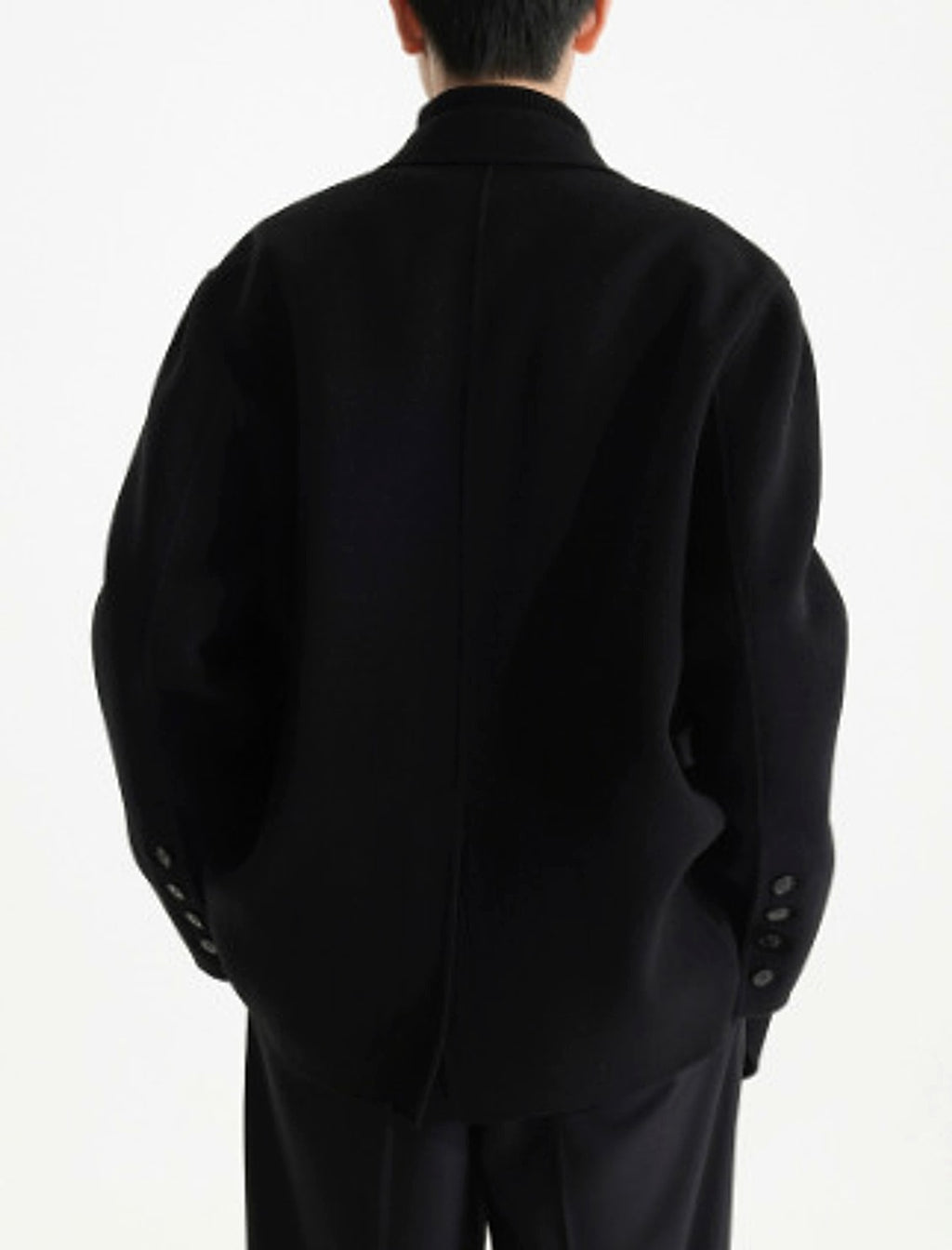 Gun Collar Double-faced Woolen Goods Woolen Suit Wool Coat For Men - enhanced image 14