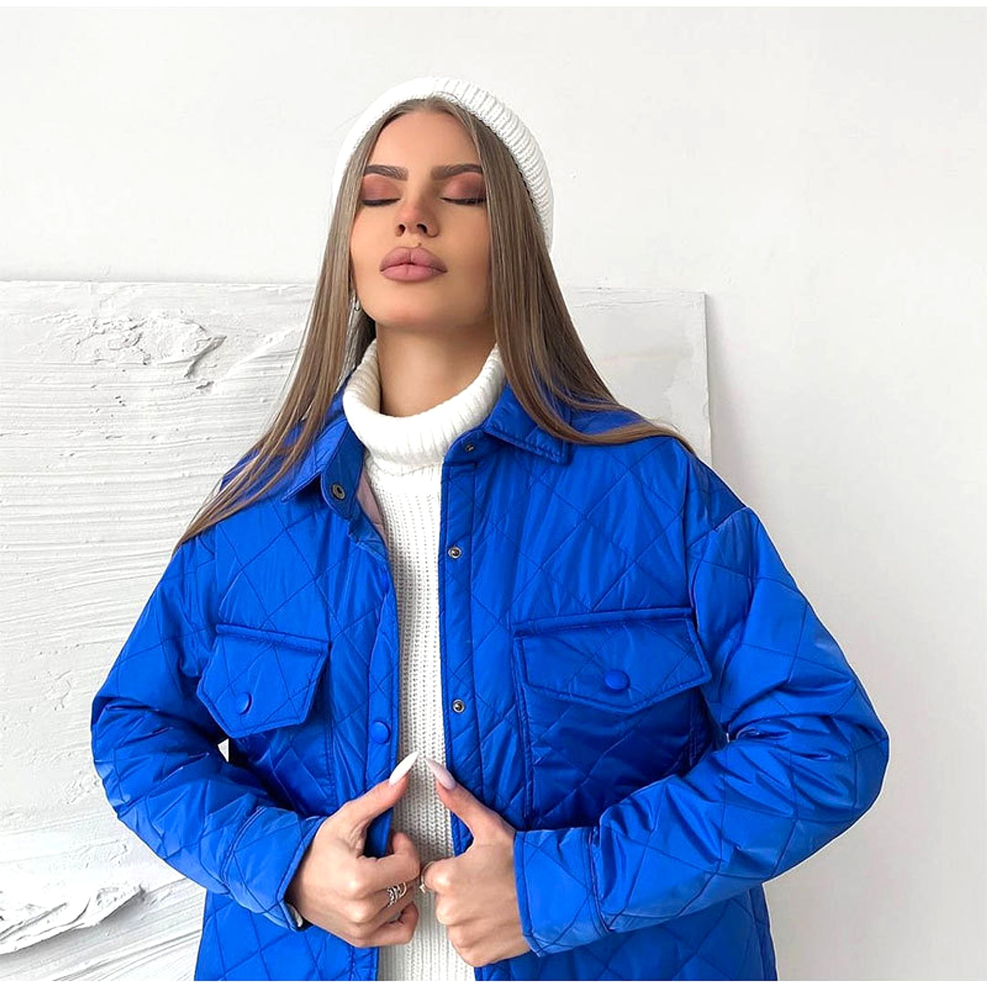 Long Breasted Lapel Cotton Jacket – 25 Edition - enhanced image 14