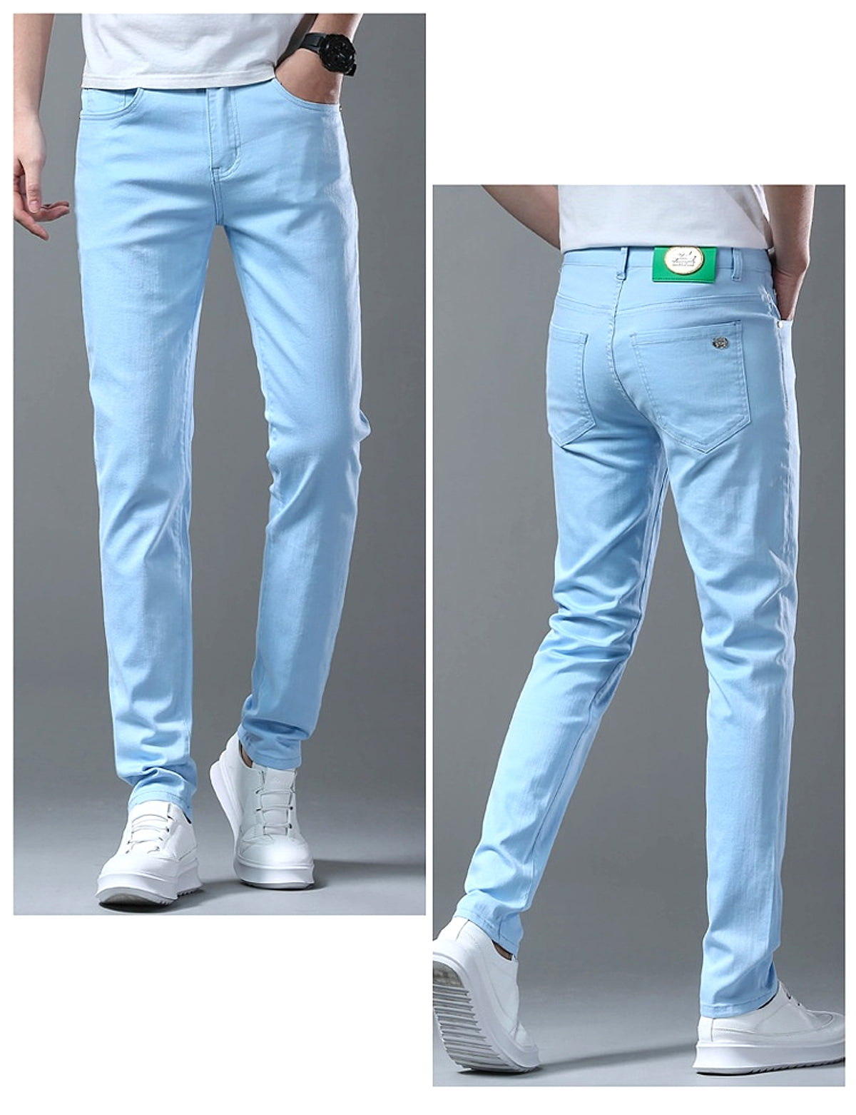 Men's Korean Style Slim-fitting Ankle-tied Youth High-end Pants - enhanced image 14
