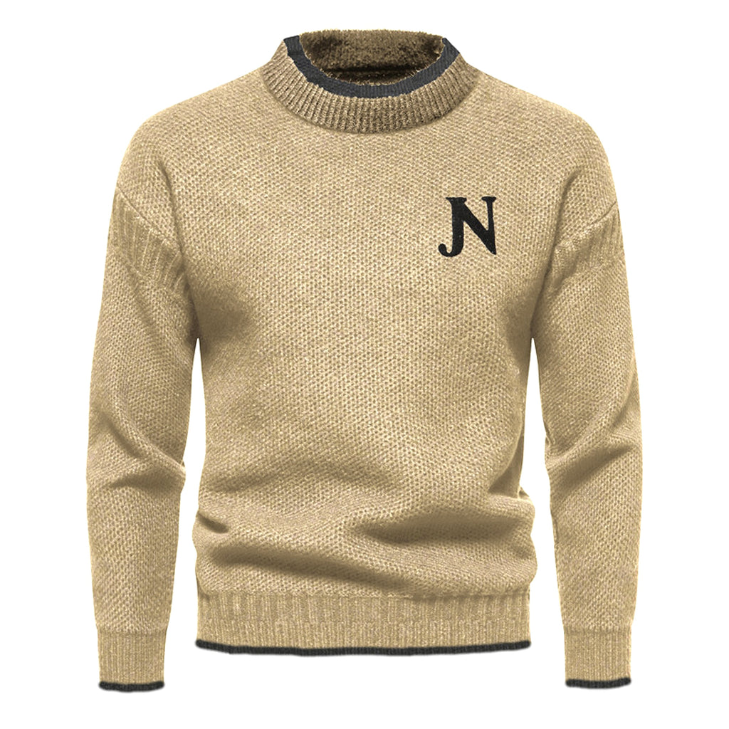 N - Profit - Trendy Leisure Warm Knitted Bottoming Youth Sweater Men - enhanced image 14
