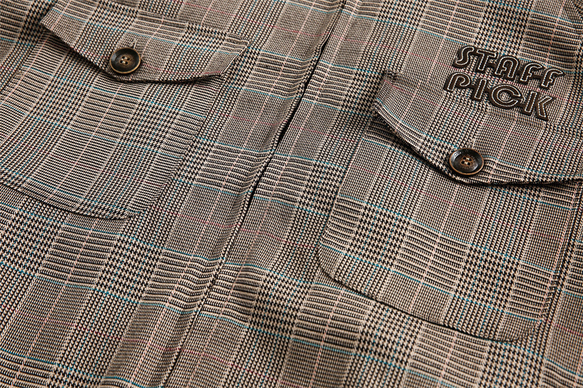 Plaid Loose-fitting Stand-up Collar Jacket Men And Women - enhanced image 14