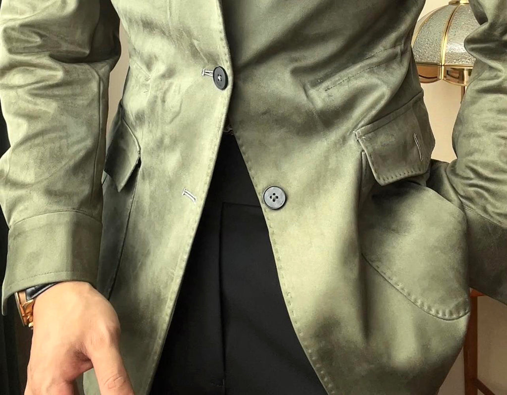 VeluttoRetro™ – Suede Velvet Classic Jacket - enhanced image 14