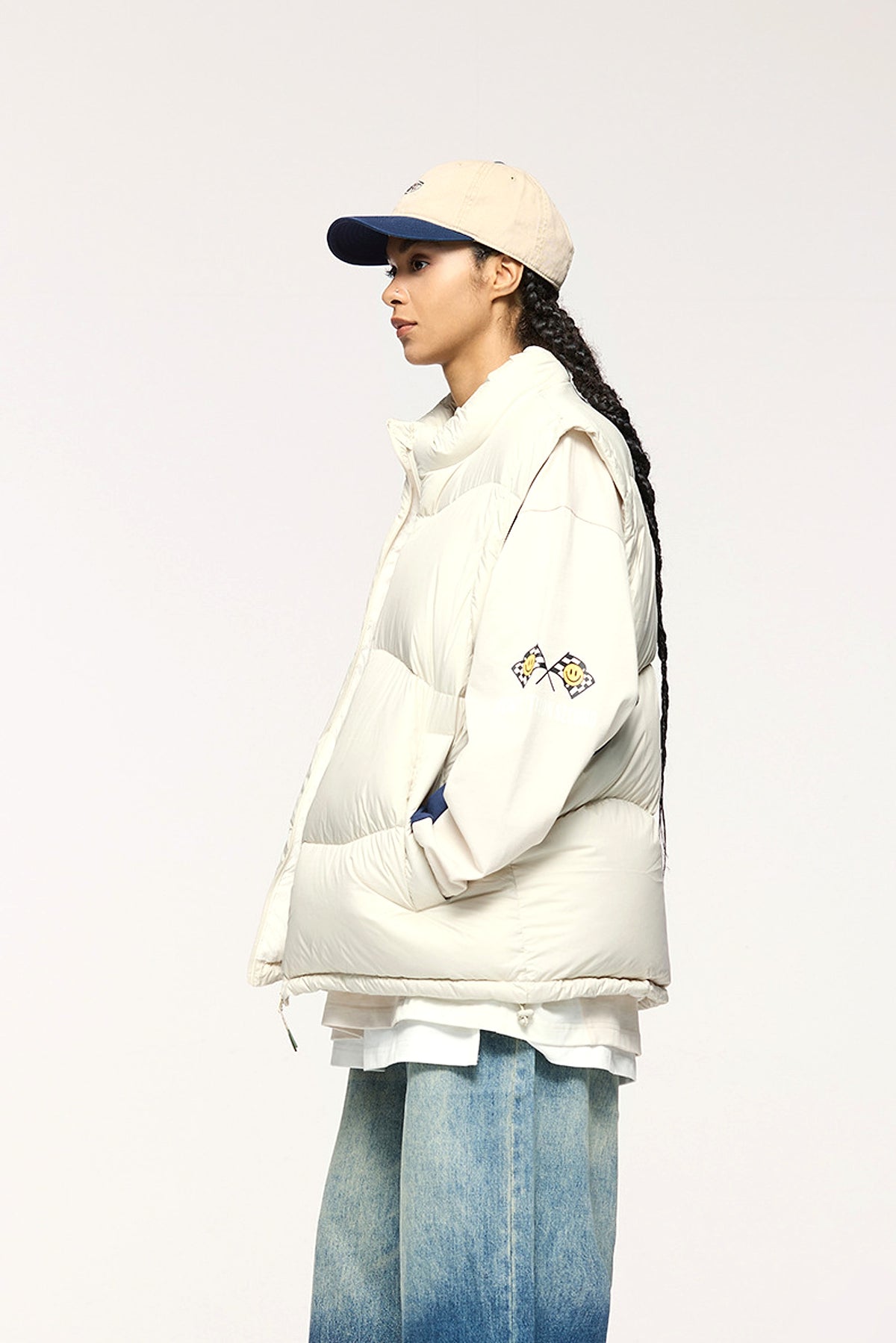 Thin And Portable Puff Down Vest White Duck Down Warm Vest Coat - enhanced image 14