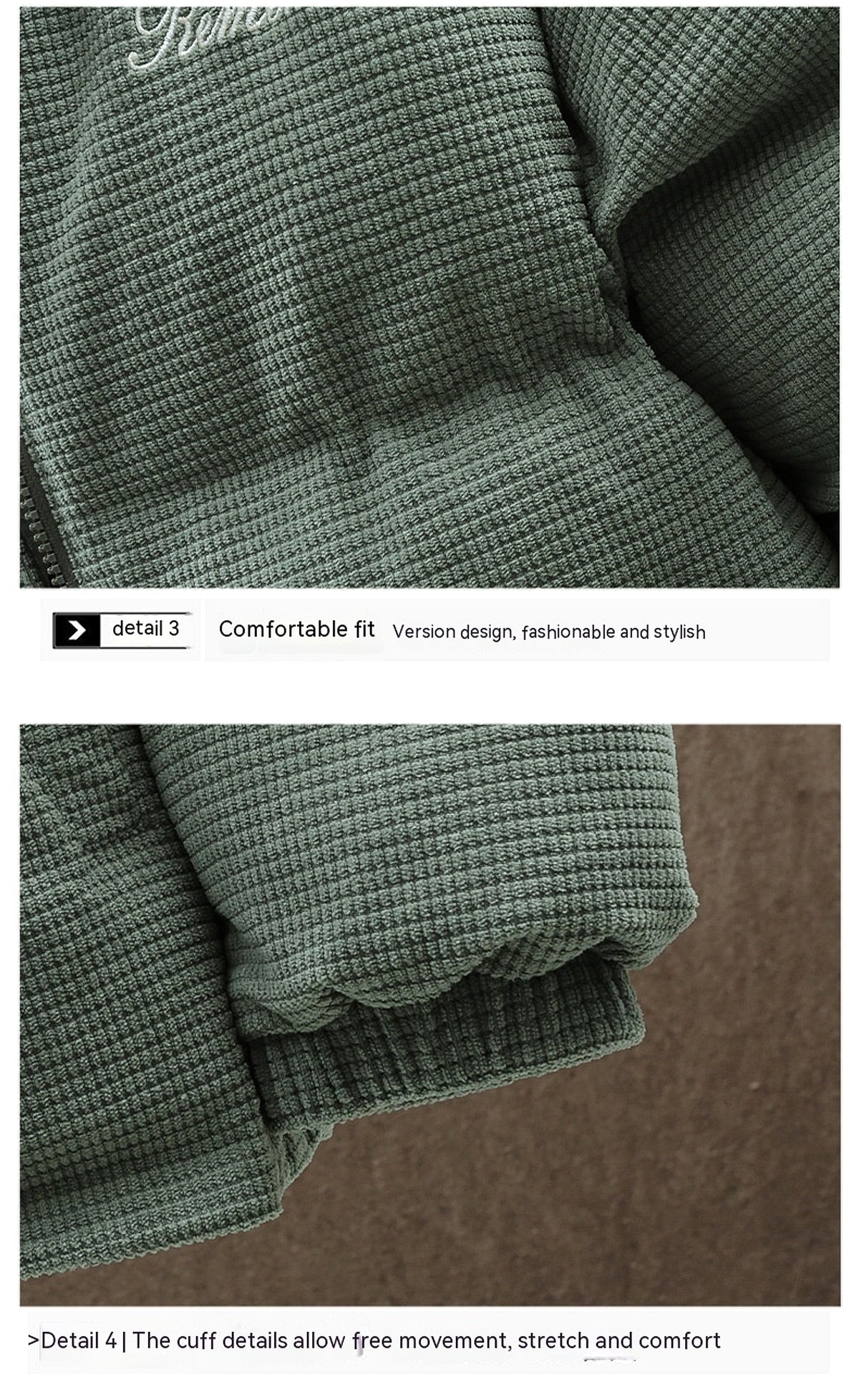 Waffle Coat Winter Warm And Trendy Cotton Coat - enhanced image 14