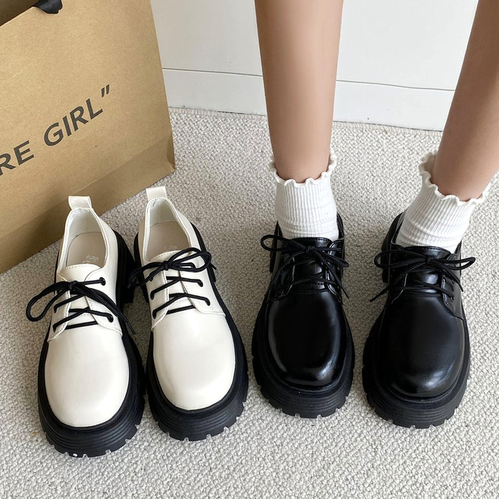 MonoBold™ – Thick Sole Vintage Leather Oxfords - enhanced image 14