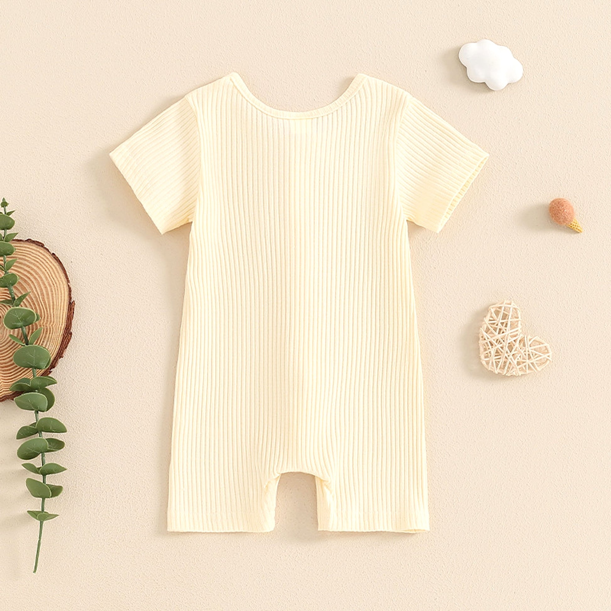 ZipNest™ – Short Sleeve Zipper Romper for Babies - enhanced image 14