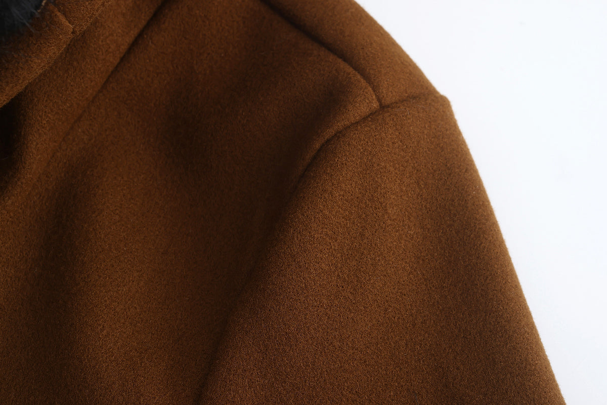 Casual Woolen Men's Trench Coat Men - enhanced image 15