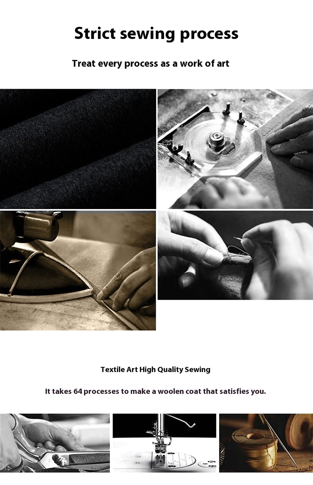 Double-sided Wool Overcoat Men's Winter Down Feather Liner High-end Long Business - enhanced image 15