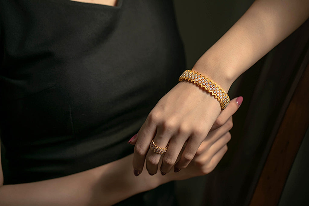 Gold Plated S925 Silver Fine Version Of The Lace Bracelet For Women - enhanced image 15