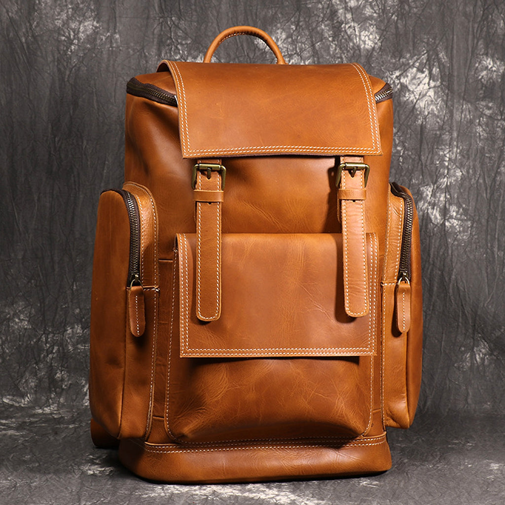 ALLFASHION™ – HeritageLeather Laptop Backpack - enhanced image 15