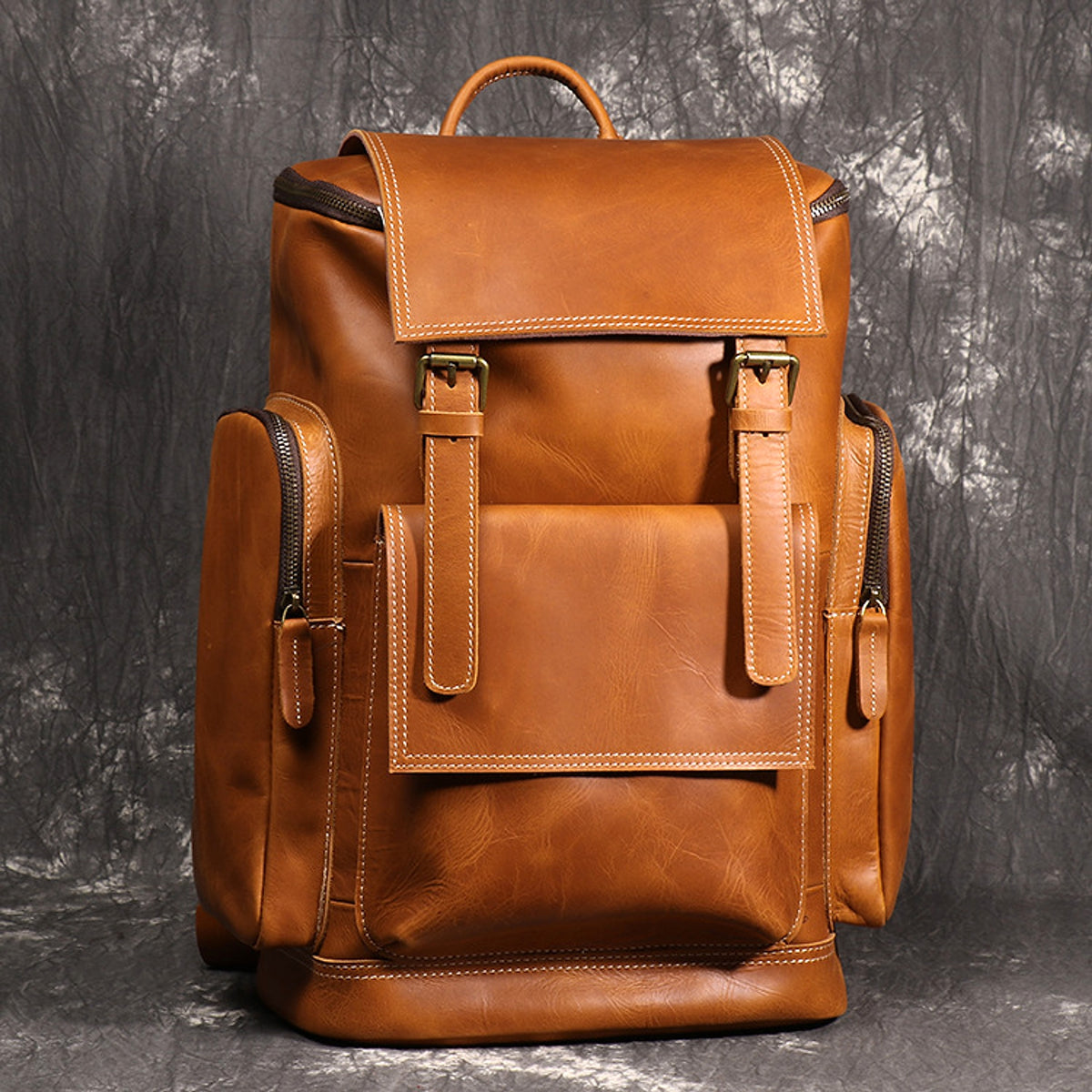 ALLFASHION™ – HeritageLeather Laptop Backpack - enhanced image 15