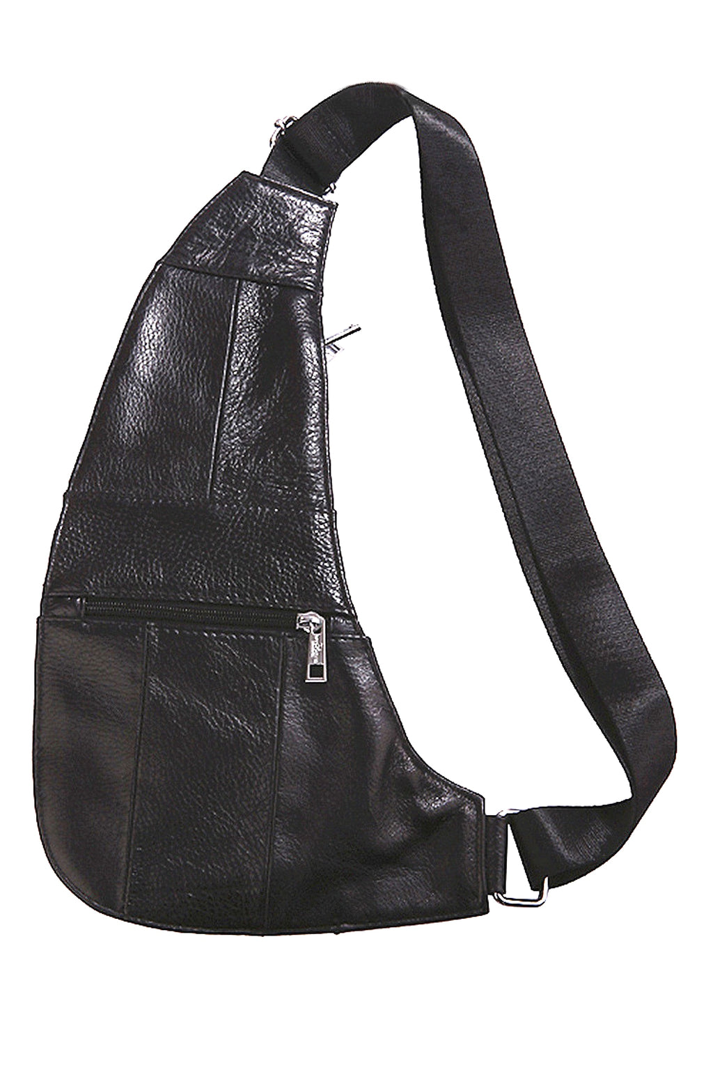 Leather Men's Chest Bag First Layer Cowhide Casual Satchel - enhanced image 15