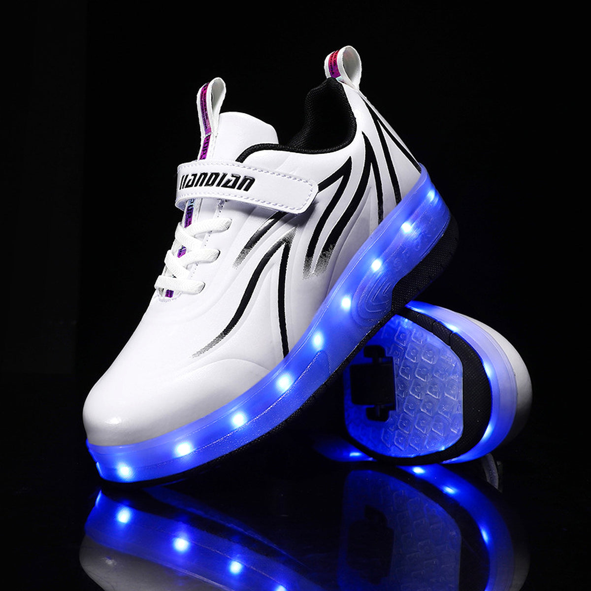 Light Charging Pulley Shoes Single And Double Wheels - enhanced image 15