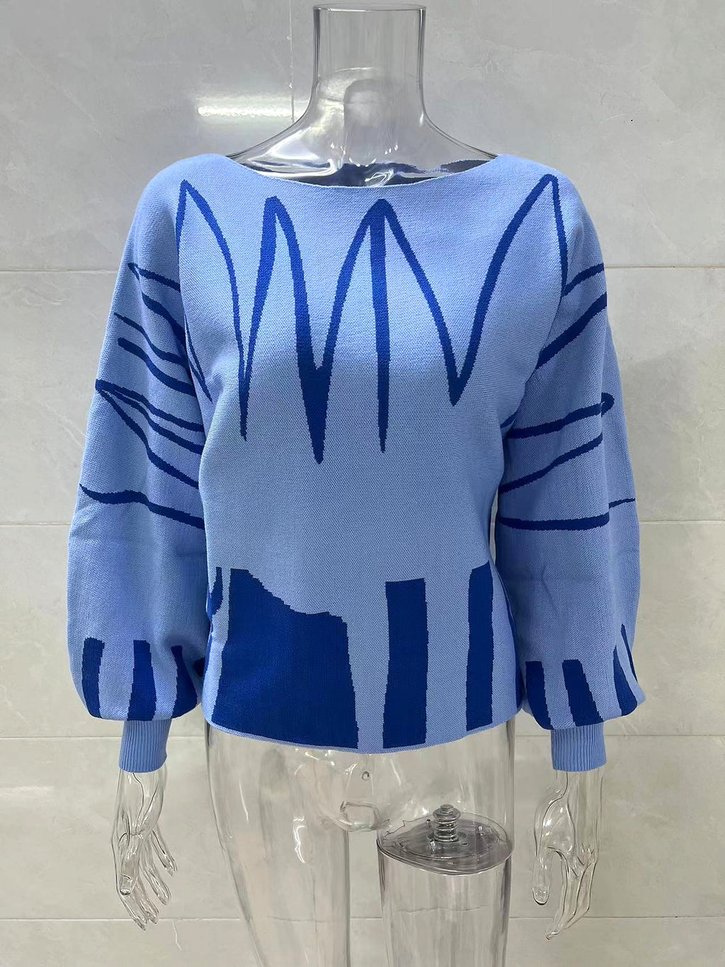 Loose Pullover Knitting Sweater Women - enhanced image 15