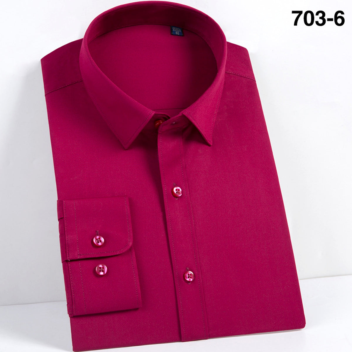 Men DressShirt Long Sleeve Shirt - enhanced image 15