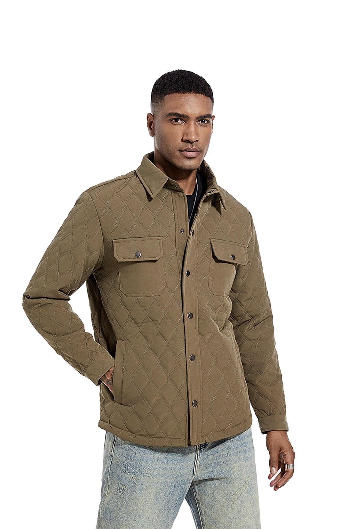 Men's Fashion Jacket Business Jacket Cotton Jacket - enhanced image 15