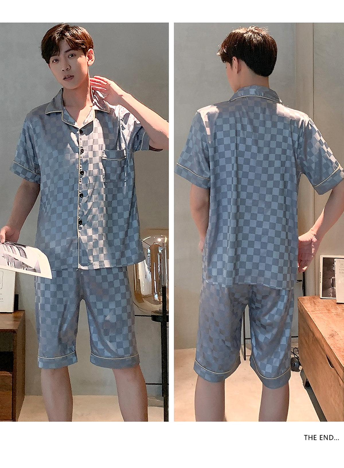 Men's Pajamas Summer Homewear Suit - enhanced image 15