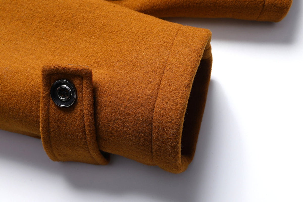 Men's Wool Woolen Thickened Overcoat Jacket - enhanced image 15