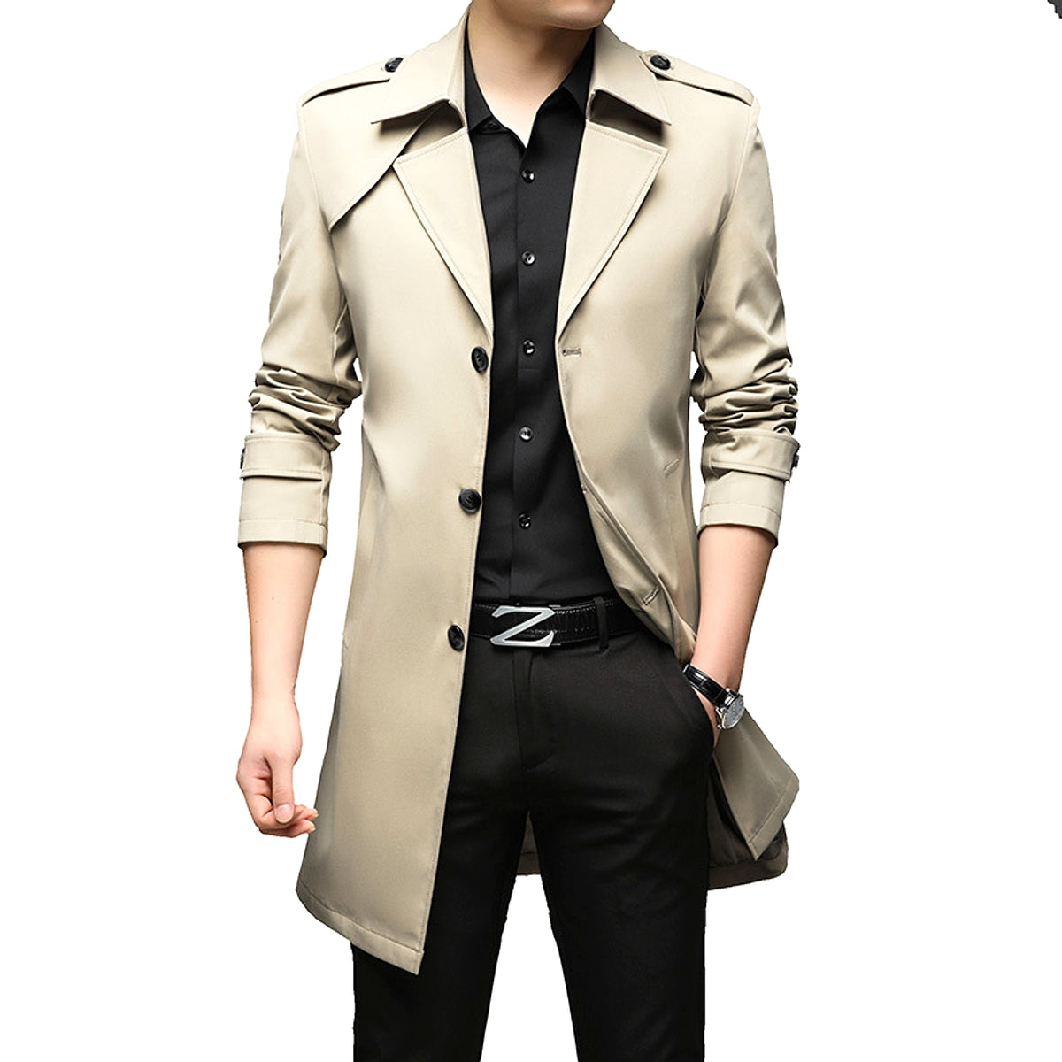 UrbanLayer™ – Mid-Length Trench Coat for Men - enhanced image 15