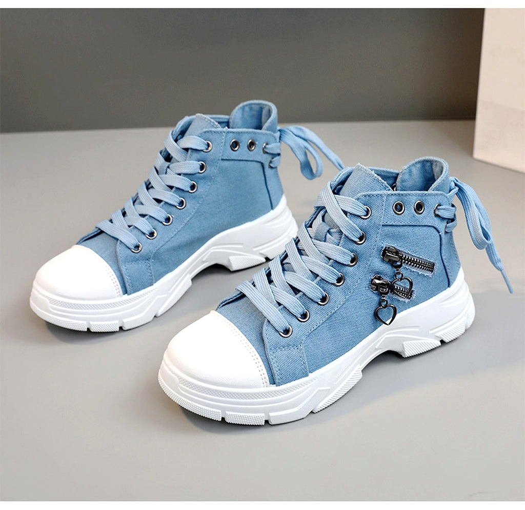 CanvasStep™ – Platform High-Top Sneakers with Zipper Details - enhanced image 15