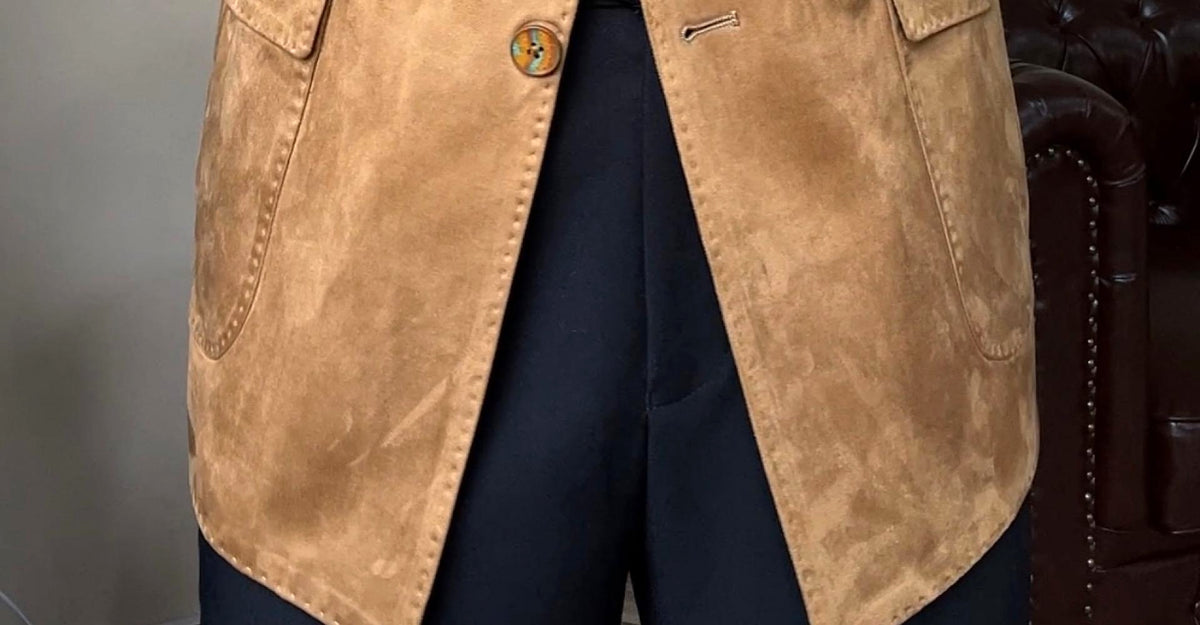 VeluttoRetro™ – Suede Velvet Classic Jacket - enhanced image 15
