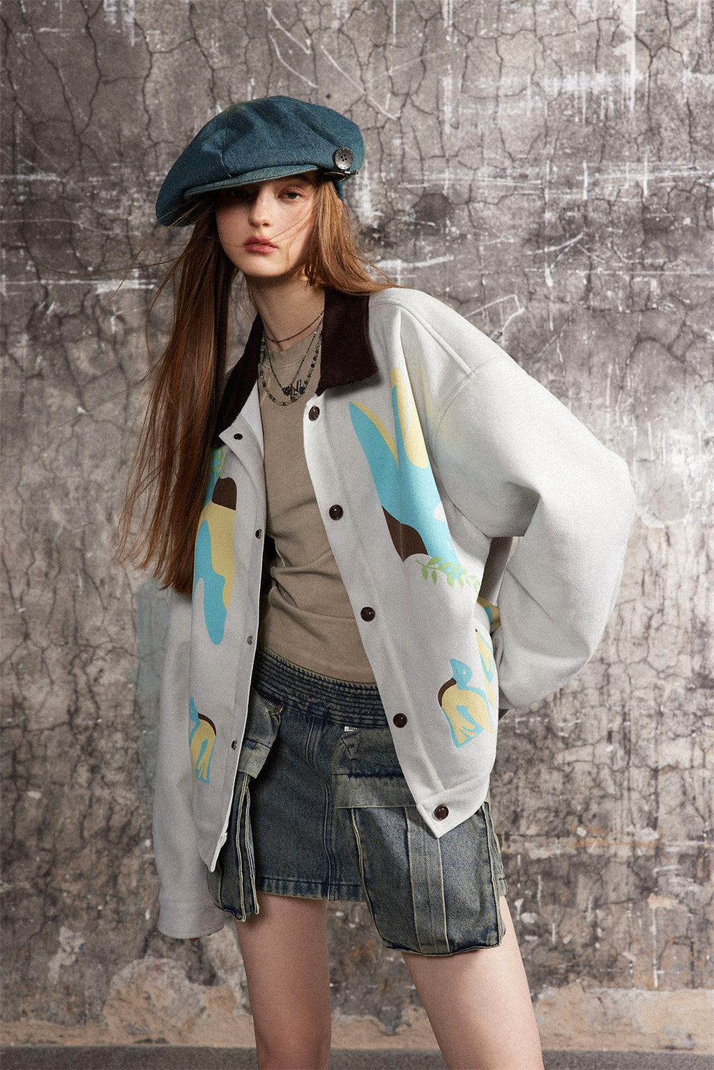 Stitching Contrast Color JacketWomen - enhanced image 15