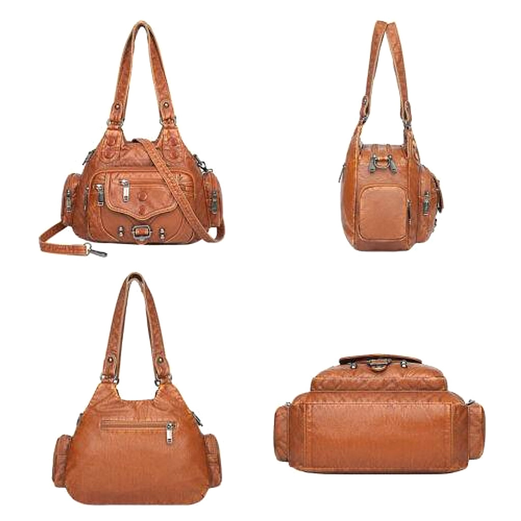 VALENZIA™ Vintage Leather Canvas Bag - enhanced image 15