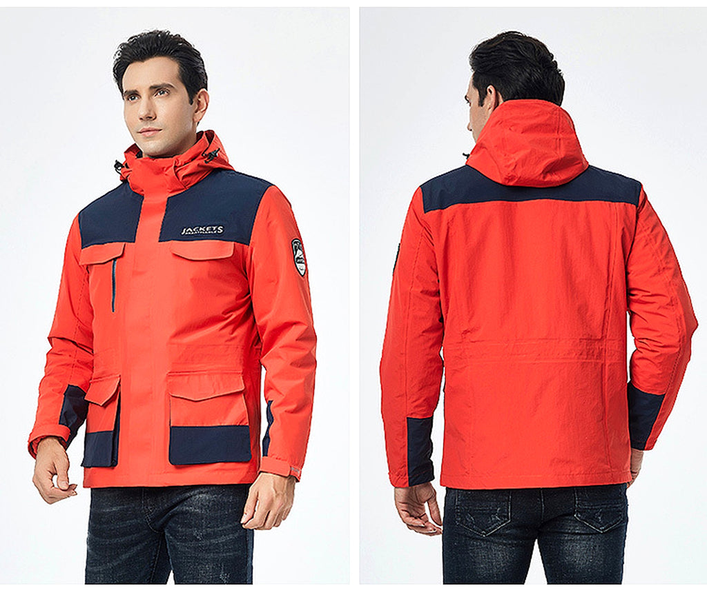 Winter Men Ski Jacket Waterproof Windproof Breathable Warm Softshell Long Sleeved Coat - enhanced image 15