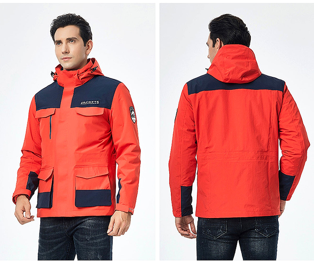 Winter Men Ski Jacket Waterproof Windproof Breathable Warm Softshell Long Sleeved Coat - enhanced image 15