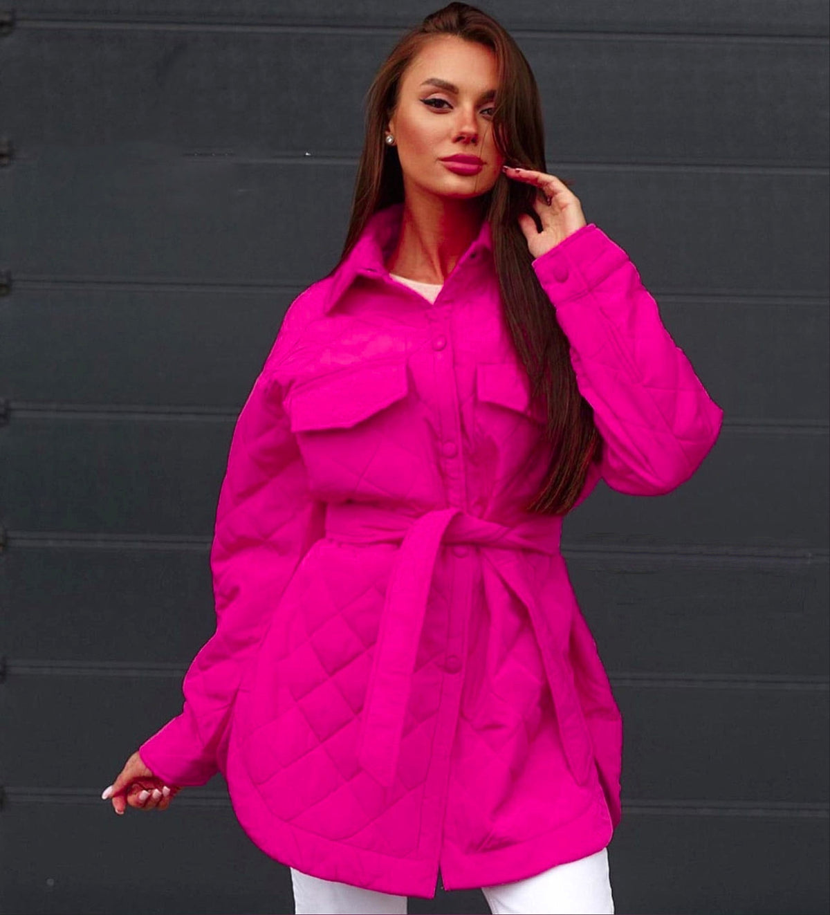 A.1 Women Rhombus Cotton-padded Jacket - enhanced image 15