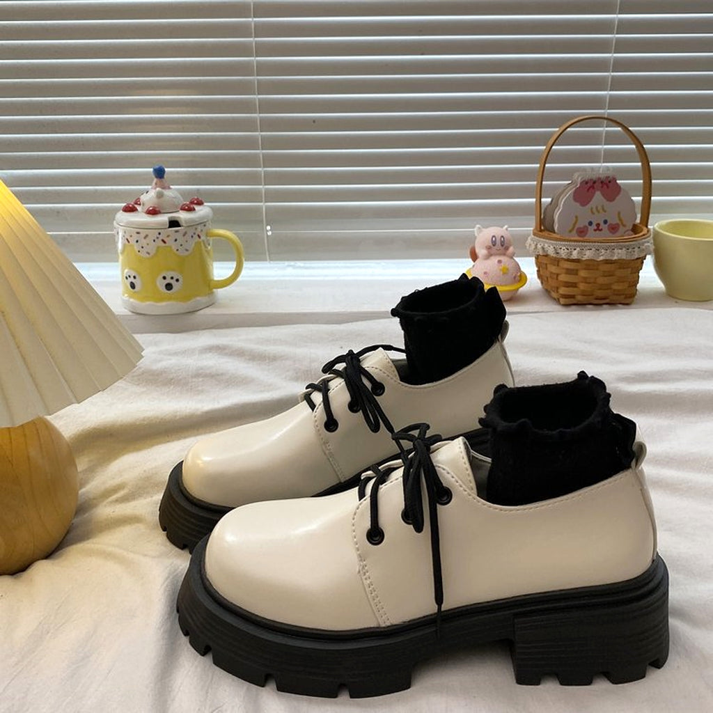 MonoBold™ – Thick Sole Vintage Leather Oxfords - enhanced image 15