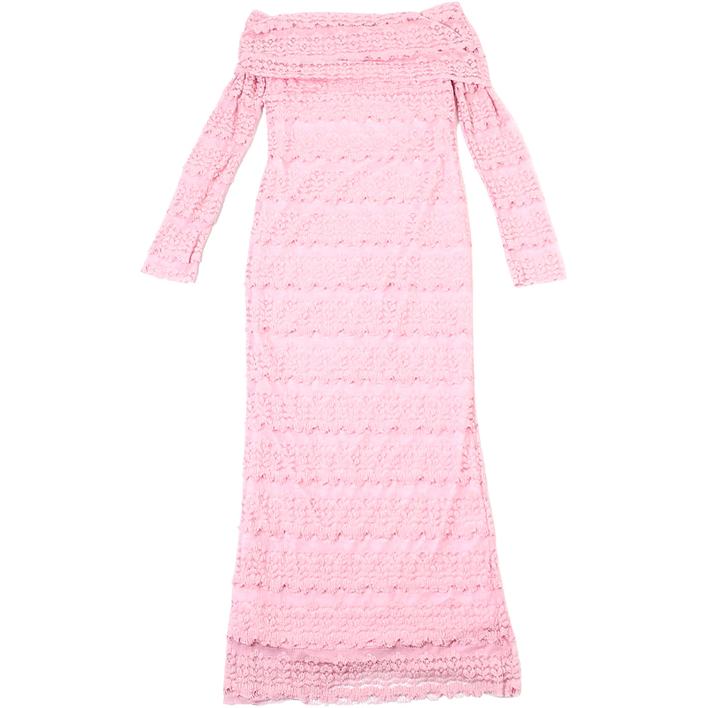 25 Edition – Elegant Off-Shoulder Lace Maxi Dress (Socialite Style) - enhanced image 16