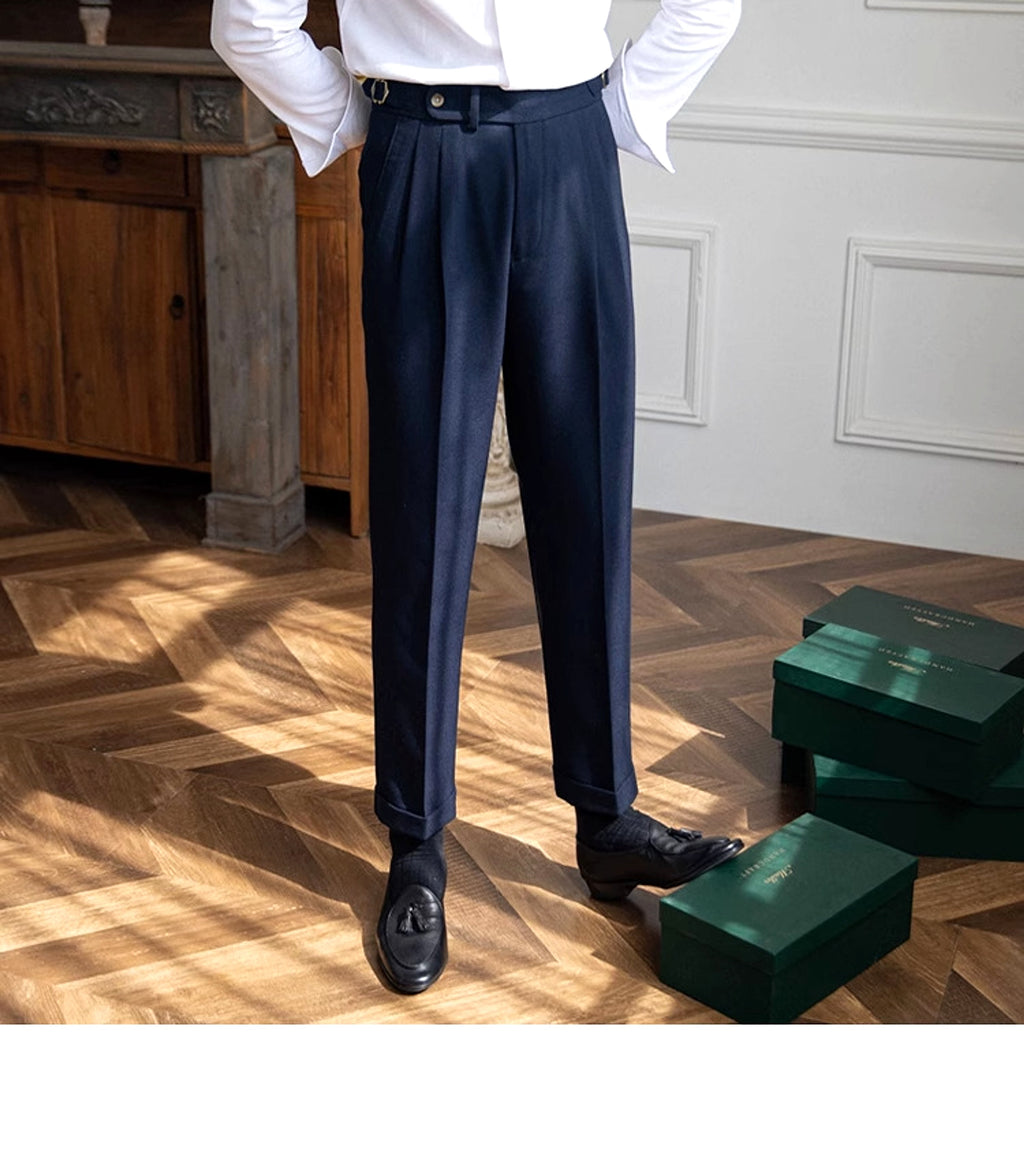 British Men Business Casual Pants - enhanced image 16