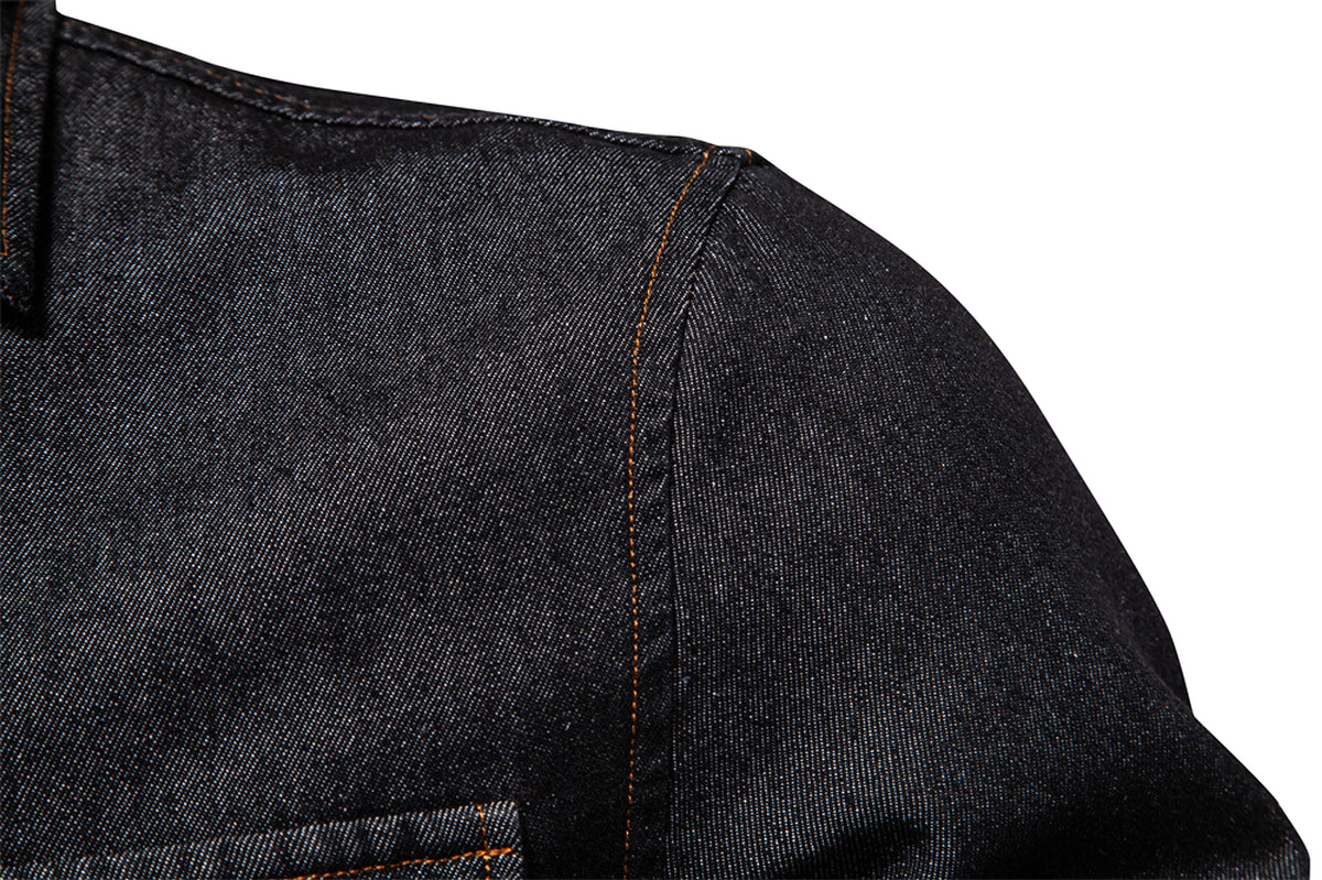 Casual Long Sleeve Washed DressShirt - enhanced image 16