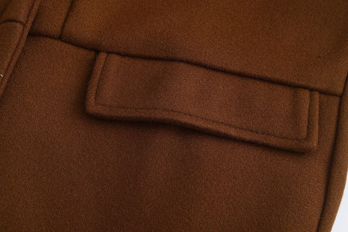 Casual Woolen Men's Trench Coat Men - enhanced image 16