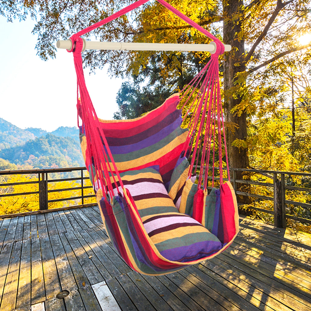 CozyCloud™ – Rainbow Hanging Chair with 2 Cushions - enhanced image 16
