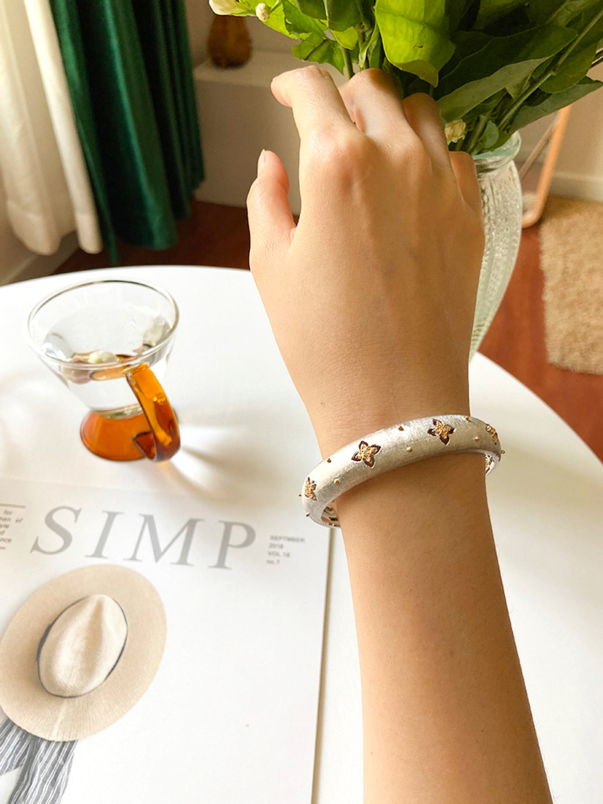European And American Retro Brushed Bracelet S925 Silver - enhanced image 16