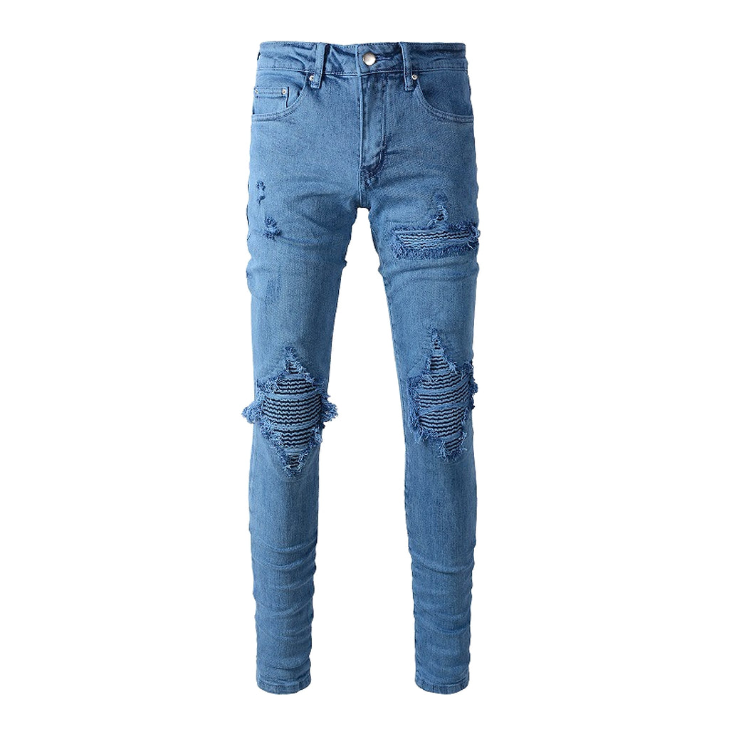 UrbanRift™ – Distressed Mid-Waist Street Jeans - enhanced image 16