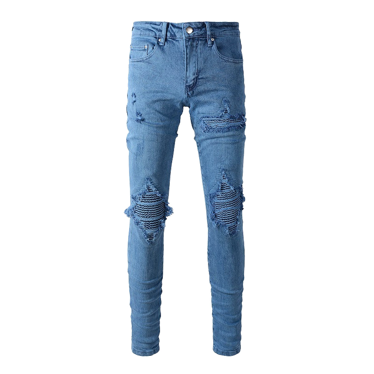 UrbanRift™ – Distressed Mid-Waist Street Jeans - enhanced image 16