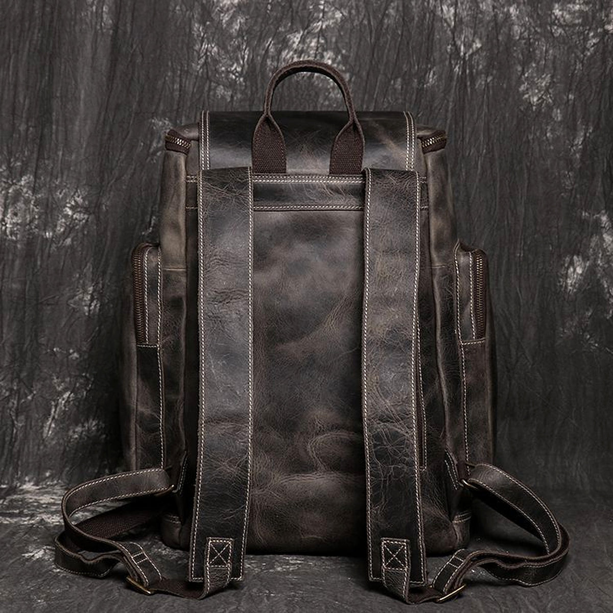 ALLFASHION™ – HeritageLeather Laptop Backpack - enhanced image 16